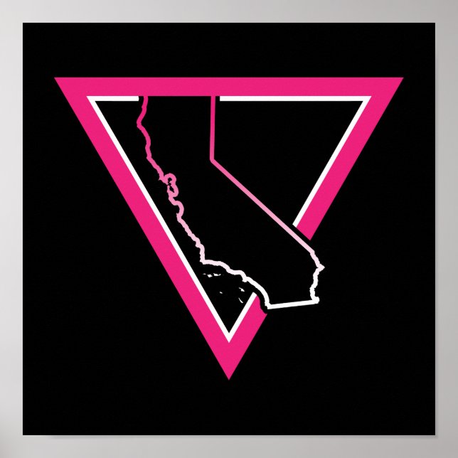 rosa triangel california poster (Framsidan)