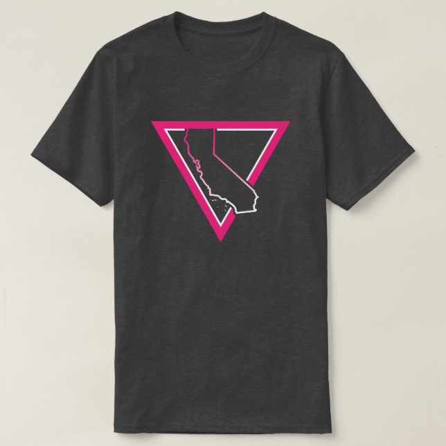 rosa triangel california t shirt (Design framsida)