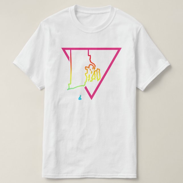 rosa triangel rhode island tee shirt (Design framsida)