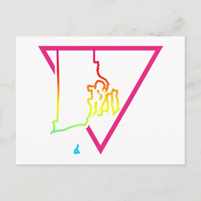 rosa triangel rhode island vykort (Framsida)