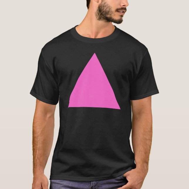 Rosa triangel t-shirt (Framsida)