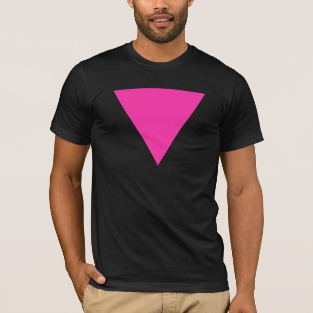rosa triangel tee shirt (Framsida)