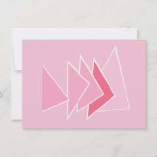 Rosa trianglar anteckningskort