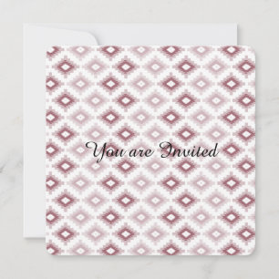 Rosa Tribal Baby Shower Inbjudningar