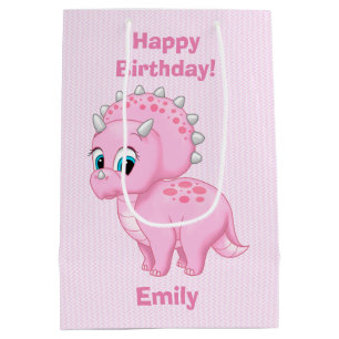 Rosa TriceratopsDinosaur för gullig baby