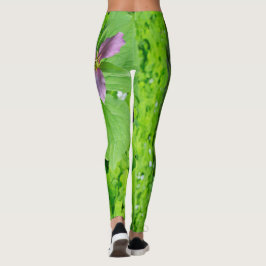 Rosa Trillium Flower Leggings