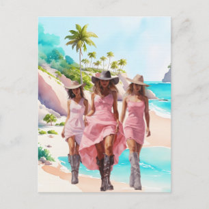 Rosa Trio på Tropical Island Vykort