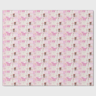 Rosa tro sticker presentpapper