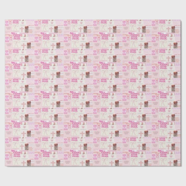 Rosa tro sticker presentpapper (Seam)