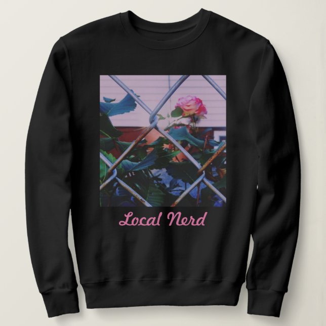 Rosa tröja för lokalNerd (Design framsida)