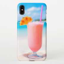 Rosa Tropical Drink on Beach Phone Case