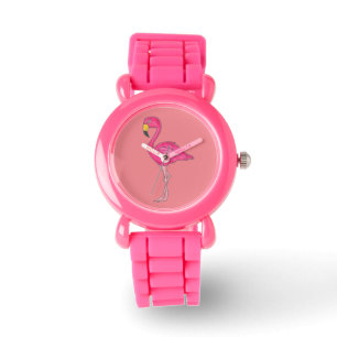 Rosa Tropical Flamingo Flamingos Bird Watch Armbandsur