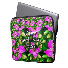 Rosa Tropical Flowers Mönster Laptop Fodral