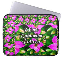 Rosa Tropical Flowers Mönster Laptop Fodral