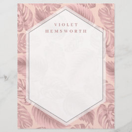 Rosa Tropical Geometric Brevhuvud