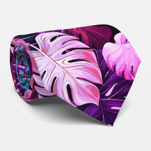 Rosa Tropical Hawaiian monstera mönster Slips