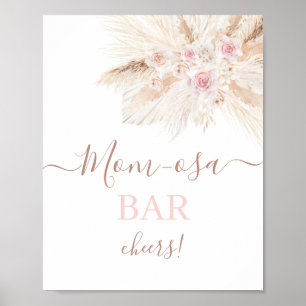 rosa Tropical Mimosa Pub-tecken Poster