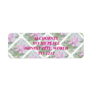 ROSA TROPICAL ORCHID-RETURETIKETTER RETURADRESS ETIKETT