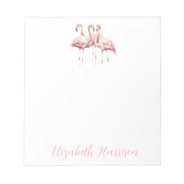Rosa Tropiska Flamingos Personlig Anteckningsblock