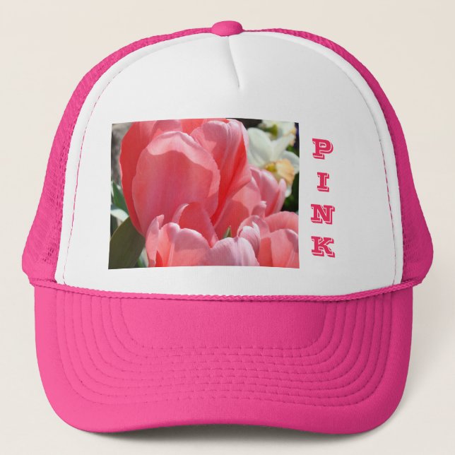Rosa Truckerhattar Tulpaner Mammar Döttrar Nanna Keps (Framsida)