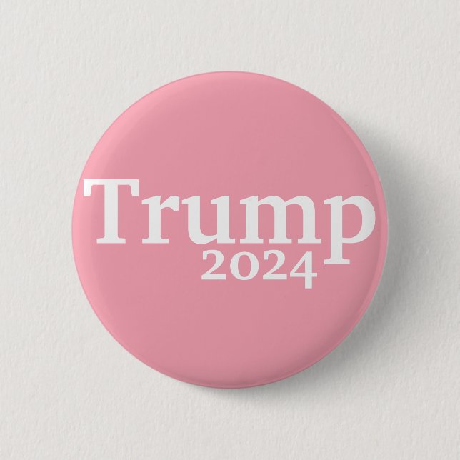 Rosa Trump 2024 Kampanj Knapp (Framsida)