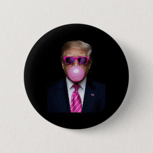 Rosa Trump Bubble Gum 2024 President Funny Cu Knapp