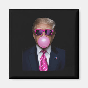 Rosa Trump Bubble Gum 2024 President Funny Cu Magnet