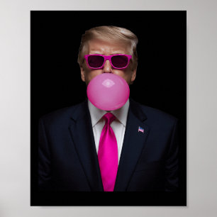 Rosa Trump Bubble Gum Shirt 2024 Poster