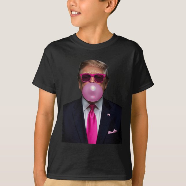 Rosa Trump Bubble Gum Shirt 2024 T (Framsida)