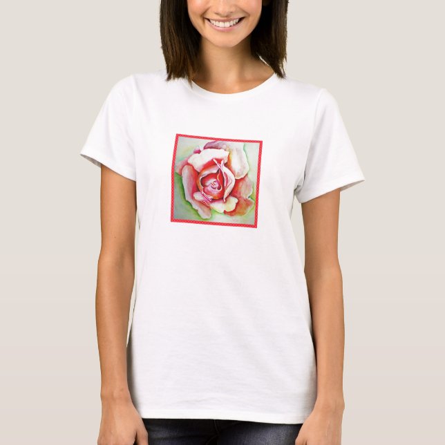 Rosa Tshirt Tee (Framsida)