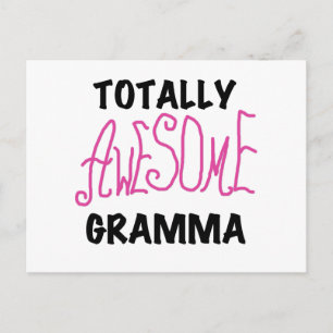 Rosa Tshirts-gåvor från Fantastisk Gramma Vykort