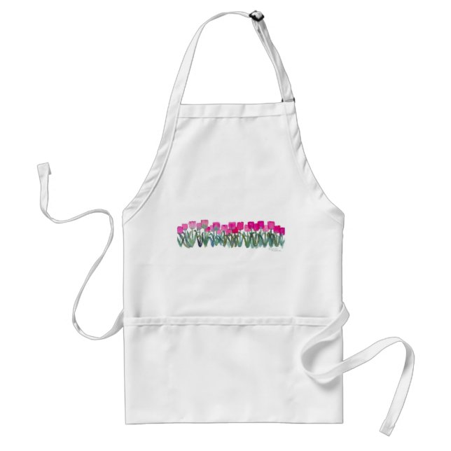 Rosa Tulip Apron Förkläde (Framsidan)