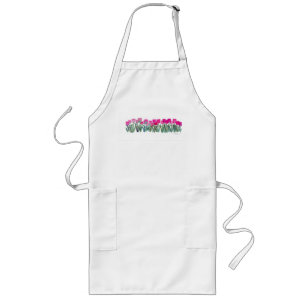 Rosa Tulip Apron Långt Förkläde