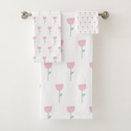 Rosa Tulip Blommigt Minimalistic Simple Girly Cute