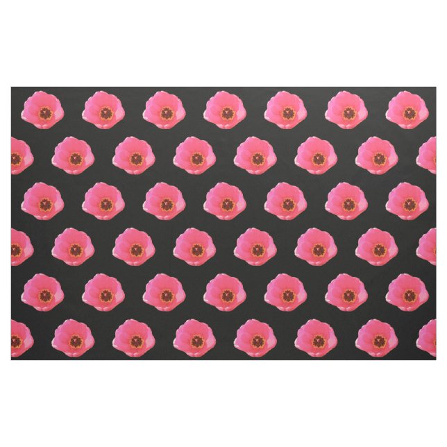 Rosa Tulip Blommigt Patterned Fabric Tyg (Fat Quarter)