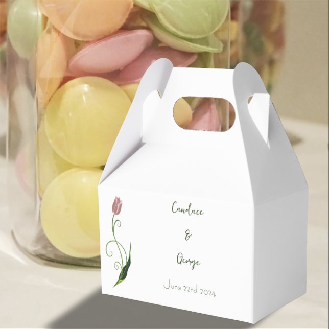 Rosa Tulip Blommigt Presentaskar (Skapare uppladdad)