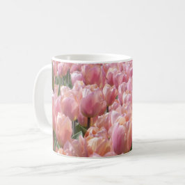 Rosa Tulip Fält Kaffemugg