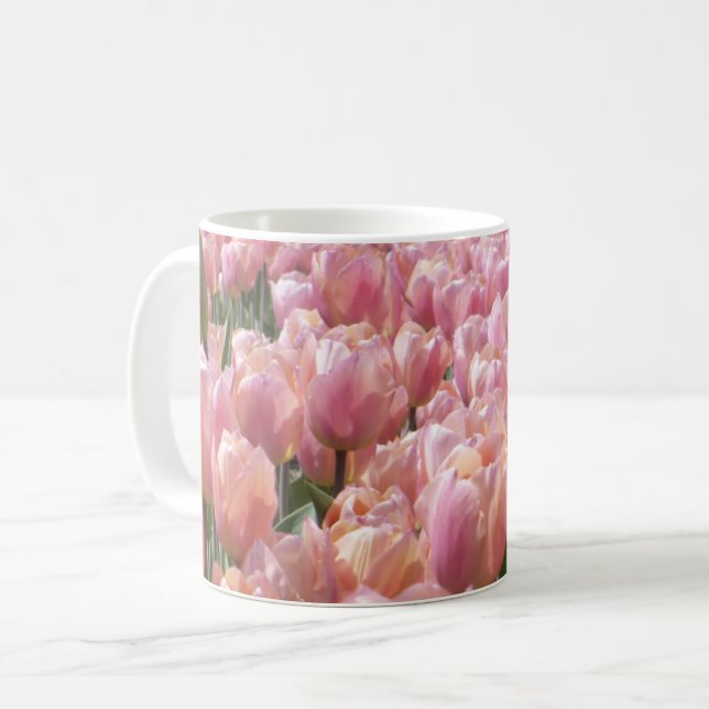 Rosa Tulip Fält Kaffemugg (Framsida vänster)