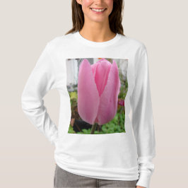 Rosa Tulip Flowers Blommigt Tulips Garden T Shirt