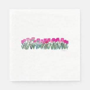 Rosa Tulip Grove Luncheon Napkins Pappersservett