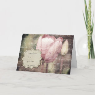 Rosa Tulip-inspiration Kort