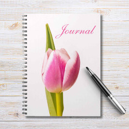 Rosa Tulip Journal bärbar dator Anteckningsbok