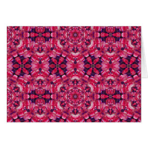 Rosa Tulip Kaleidoscope Hälsningskort