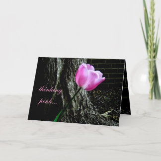 Rosa Tulip-kort Kort