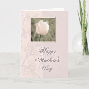 Rosa Tulip Lycklig Mors dag-kort Kort