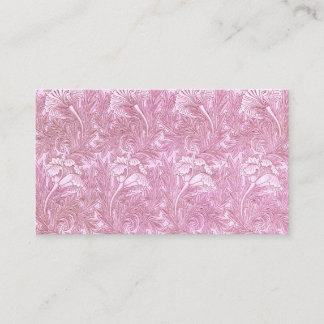 Rosa Tulip Mönster av William Morris Visitkort