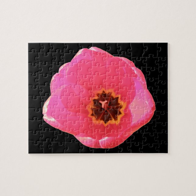 Rosa Tulip Puzzle Pussel (Horisontell)