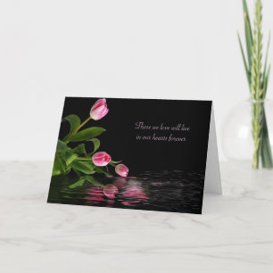 Rosa Tulip reflekterar över sympati Kort