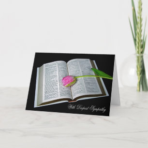 Rosa Tulip Sympathy Kort