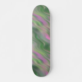 Rosa Tulip Vågigt Struktur Mini Skateboard Bräda 18,5 Cm